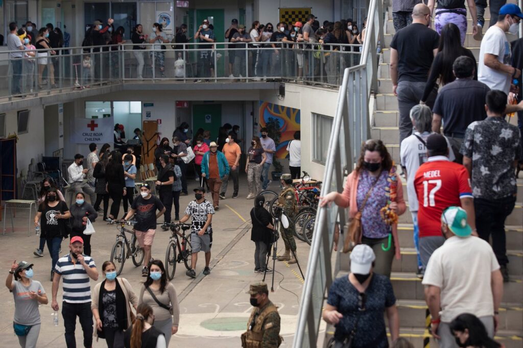 CIERRRAN CENTRO DE VOTACION EN CHILE