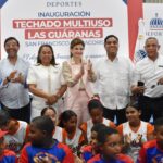 Vicepresidenta Raquel Peña y ministro Kelvin Cruz entregan renovado multiuso de Villa Liberación