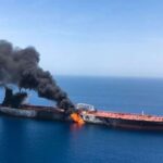 Proyectil impacta buque petrolero en Ormuz