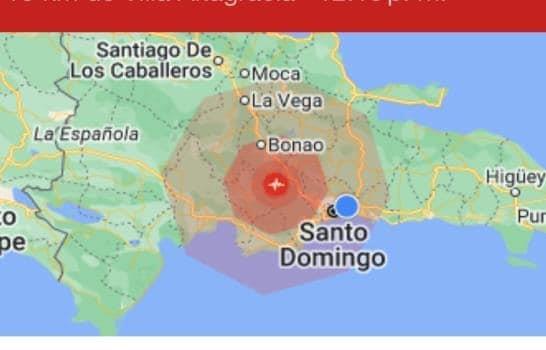 FUERTE TEMBLOR DE 5.2 EN SANTO DOMINGO