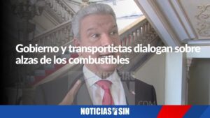 GOBIERNO DIALOGA CON TRANSPORTISTAS SOBRE COMBUSTIBLE
